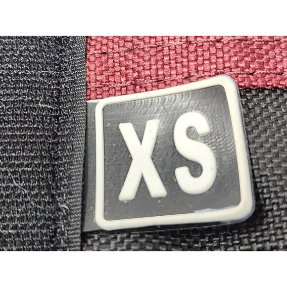 Badger Tuff XS Dog Coat Jacket Burgundy & Black Adjustable Buckle & Belly Strap - Picture 6 of 10